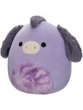 Squishmallows Deacon the Donkey Purple Tie-Dye Belly 12 Inch